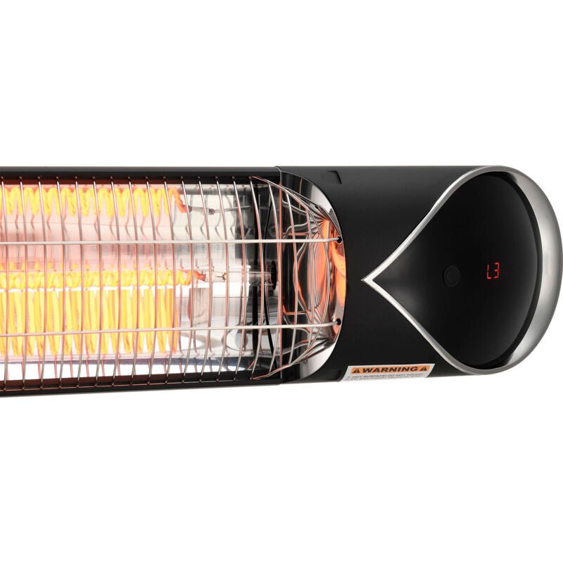 Global Industrial Infrared Patio Heater w/Remote Control, Free Standing, 1500W, 35 - 3/8"L (GLB - 246722) - SchoolOutlet
