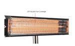 Global Industrial Infrared Patio Heater w/Remote Control, Free Standing, 1500W, 35 - 3/8