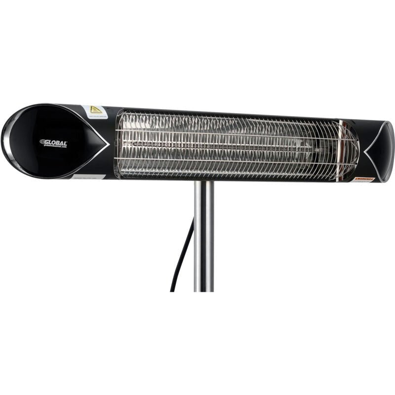 Global Industrial Infrared Patio Heater w/Remote Control, Free Standing, 1500W, 35 - 3/8"L (GLB - 246722) - SchoolOutlet
