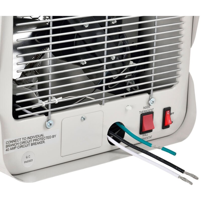 Global Industrial Unit Heater, Horizontal Downflow With Remote, 4700/7500W, 240V, 1 Phase (GLB - 246726) - SchoolOutlet