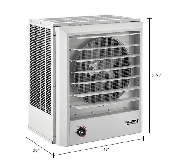 Global Industrial Unit Heater, Horizontal or Vertical Downflow, 20KW, 480V, 3 Phase (GLB - 246727) - SchoolOutlet