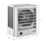 Global Industrial Unit Heater, Horizontal or Vertical Downflow, 20KW, 480V, 3 Phase (GLB - 246727) - SchoolOutlet