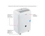 Global Industrial Portable Dehumidifier w/ Pump & WiFi, Energy Star, 40 Pint (GLB - 246733) - SchoolOutlet
