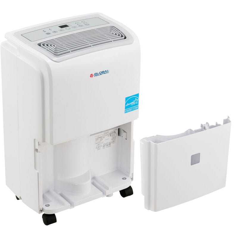 Global Industrial Portable Dehumidifier w/ Pump & WiFi, Energy Star, 50 Pint (GLB - 246735) - SchoolOutlet