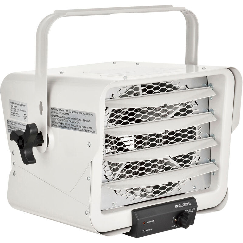 Global Industrial Portable Heater w/ Built In Thermostat, 240V, 1 Phase, 5000W (GLB - 246737) - SchoolOutlet