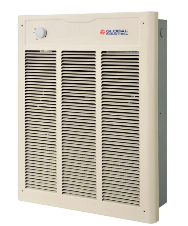 Global Industrial Fan Forced Wall Heater, Enclosed Motor, 4000/3000W, 240/208V (GLB - 246743) - SchoolOutlet