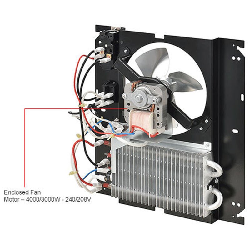 Global Industrial Fan Forced Wall Heater, Enclosed Motor, 4000/3000W, 240/208V (GLB - 246743) - SchoolOutlet