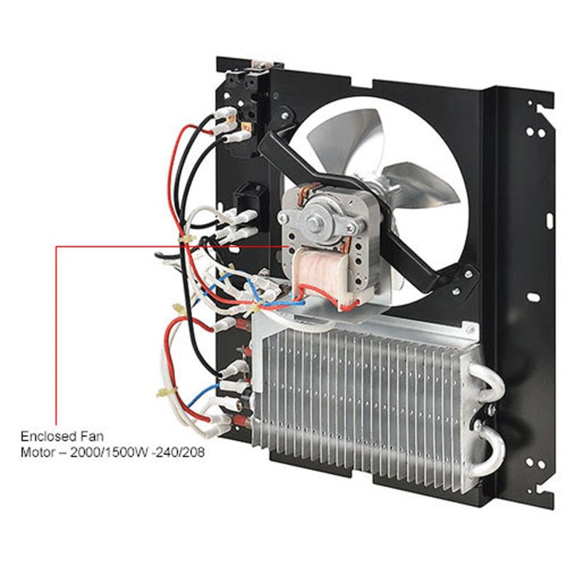 Global Industrial Fan Forced Wall Heater, Shaded Pole Motor, 2000W, 208/240V (GLB - 246745) - SchoolOutlet