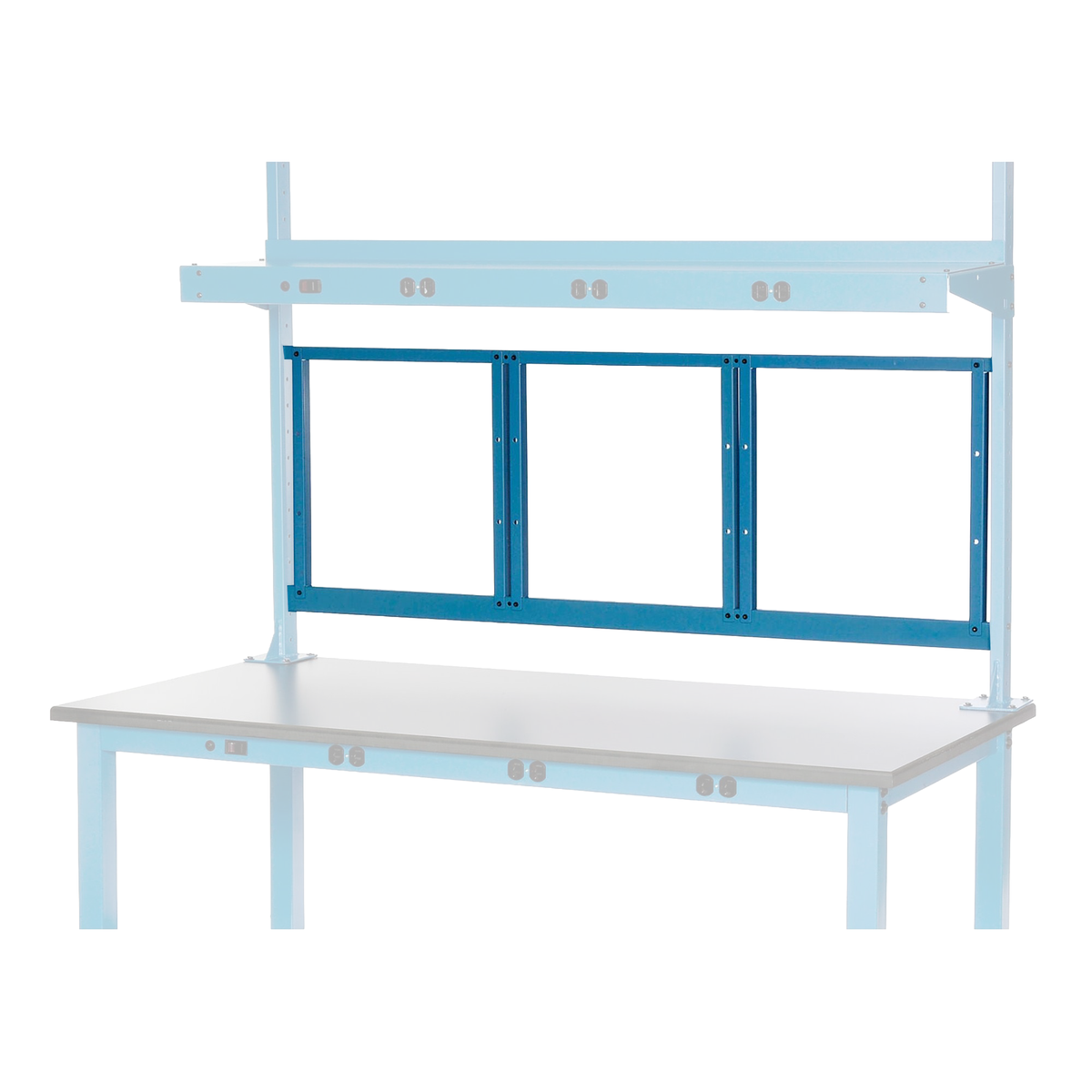 Global Industrial Panel Mounting Kit for 60"W Bench - Blue (GLB-249292ABL)
