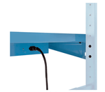 Global Industrial Steel Upper Shelf W/ 3 Duplex Outlets, 48