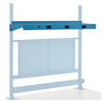 Global Industrial Steel Upper Shelf W/ 3 Duplex Outlets, 48