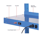 Global Industrial Steel Shelf W/ 6 Single Outlets, 60