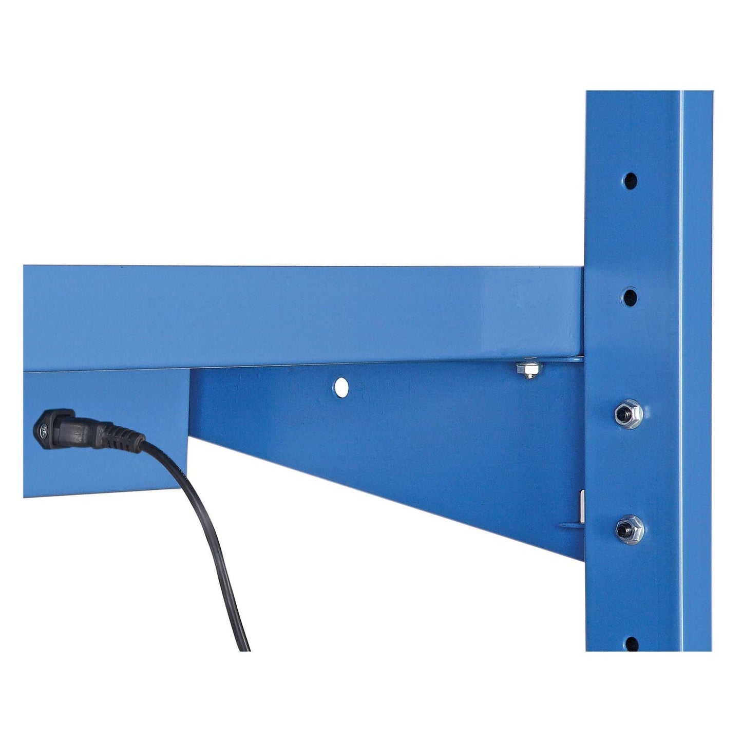 Global Industrial Steel Shelf W/ 6 Single Outlets, 60"W x 12"D, Blue (GLB - 249295ABL) - SchoolOutlet