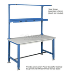 Global Industrial Steel Shelf W/ 6 Single Outlets, 60