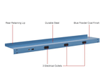 Global Industrial Steel Upper Shelf W/ 3 Duplex Outlets, 72