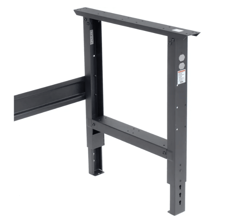 Global Industrial 60"W x 30"D Adjustable Height Workbench C - Channel Leg - ESD Safety Edge - Black (GLB - 250225BK) - SchoolOutlet