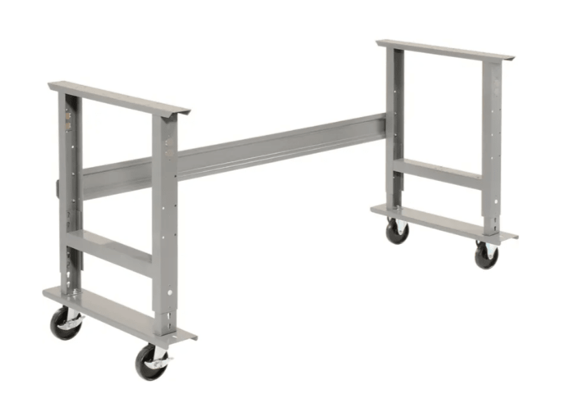 Global Industrial 72 x 30 Mobile Adjustable Height C - Channel Leg Workbench - ESD Safety Edge (GLB - 250226A) - SchoolOutlet