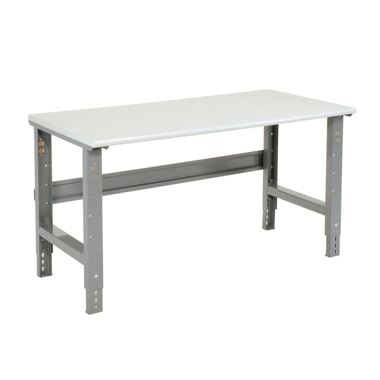 Global Industrial 72"W x 36"D Adjustable Height Workbench C - Channel Leg - ESD Safety Edge Gray (GLB - 250227) - SchoolOutlet