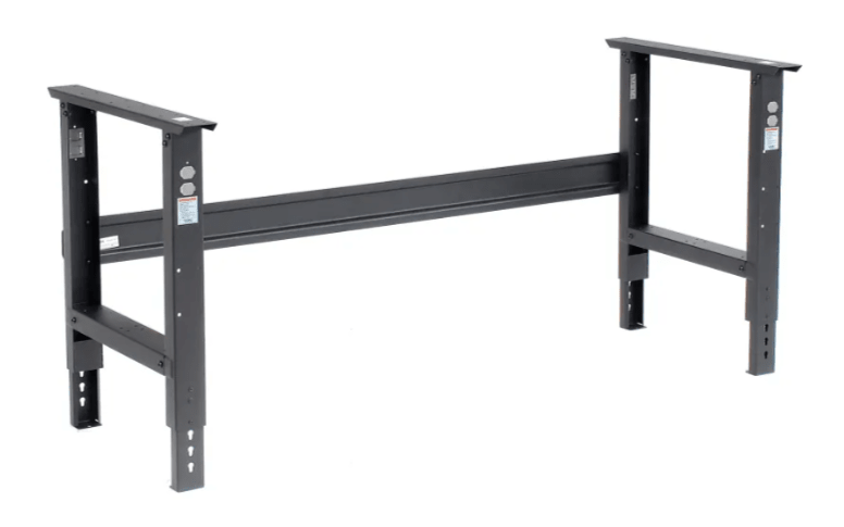 Global Industrial 72"W x 36"D Adjustable Height Workbench C - Channel Leg - ESD Safety Edge - Black (GLB - 250227BK) - SchoolOutlet