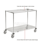 Global Industrial Chrome Wire Mobile Workbench, 60