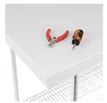 Global Industrial Chrome Wire Mobile Workbench, 60