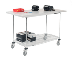 Global Industrial Chrome Wire Mobile Workbench, 60 x 30