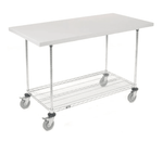 Global Industrial Chrome Wire Mobile Workbench, 60 x 30
