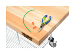 Global Industrial Chrome Wire Mobile Workbench, 72