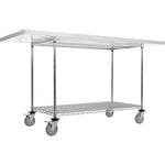 Global Industrial Chrome Wire Mobile Workbench, 72