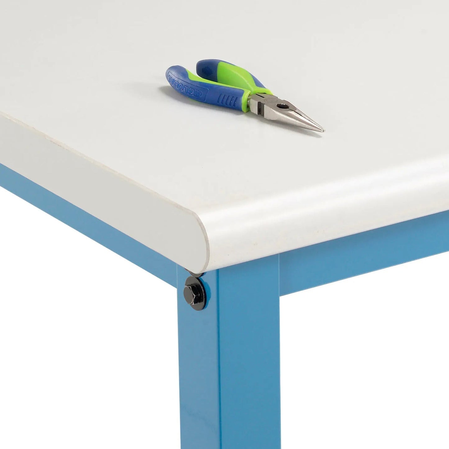 Global Industrial Mobile Production Workbench w/ Laminate Safety Edge Top, 60"W x 30"D, Blue (GLB - 253986BL) - SchoolOutlet