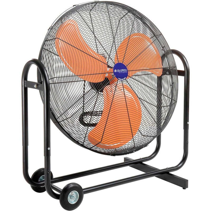 Global Industrial 36" Portable Tilt Blower Drum Fan, 13,300 CFM, 2/3 HP, 1 Phase (GLB - 258320) - SchoolOutlet