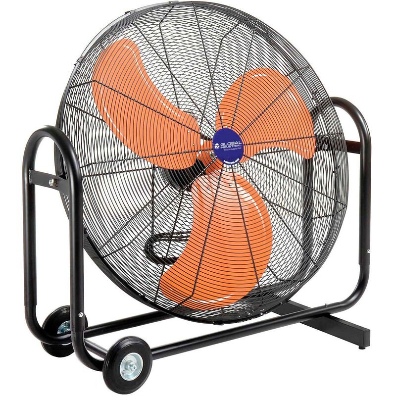 Global Industrial 36" Portable Tilt Blower Drum Fan, 13,300 CFM, 2/3 HP, 1 Phase (GLB - 258320) - SchoolOutlet