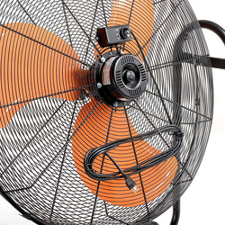 Global Industrial 36" Portable Tilt Blower Drum Fan, 13,300 CFM, 2/3 HP, 1 Phase (GLB-258320)