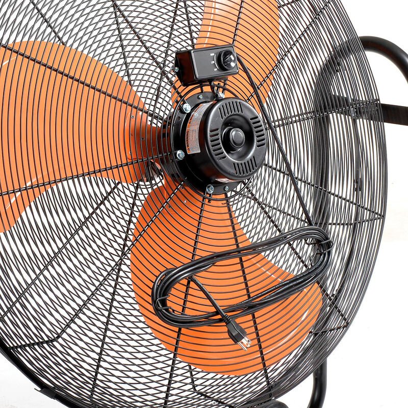 Global Industrial 36" Portable Tilt Blower Drum Fan, 13,300 CFM, 2/3 HP, 1 Phase (GLB - 258320) - SchoolOutlet