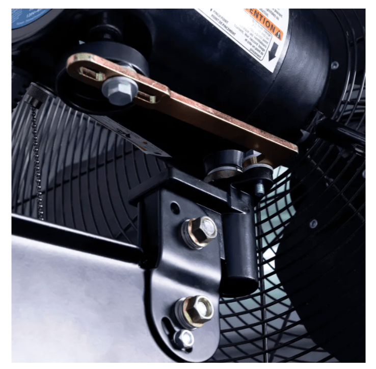 Global Industrial 30" Deluxe Oscillating Wall Mount Fan, 3 Speed, 10,000 CFM, 1/2 HP (GLB - 258322) - SchoolOutlet