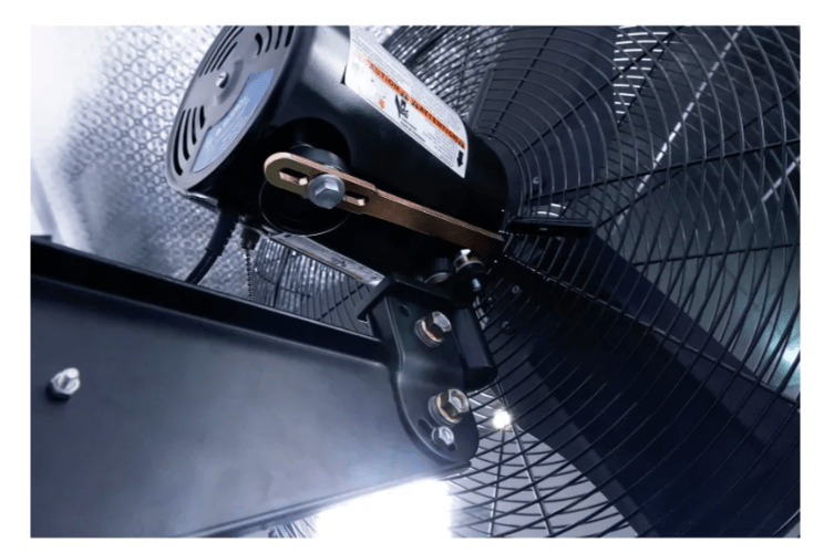 Global Industrial 30" Deluxe Oscillating Wall Mount Fan, 3 Speed, 10,000 CFM, 1/2 HP (GLB - 258322) - SchoolOutlet