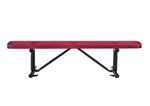 Global Industrial 6' Outdoor Steel Flat Bench Perforated Metal (GLB - 262075) - SchoolOutlet