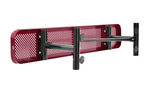 Global Industrial 6' Outdoor Steel Flat Bench Perforated Metal (GLB - 262075) - SchoolOutlet