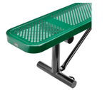 Global Industrial 8' Outdoor Steel Flat Bench Perforated Metal (GLB - 262076) - SchoolOutlet