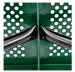 Global Industrial 8' Outdoor Steel Flat Bench Perforated Metal (GLB - 262076) - SchoolOutlet