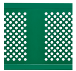 Global Industrial 8' Outdoor Steel Picnic Bench w/ Backrest Perforated Metal (GLB - 262077) - SchoolOutlet