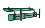 Global Industrial 8' Outdoor Steel Picnic Bench w/ Backrest Perforated Metal (GLB - 262077) - SchoolOutlet
