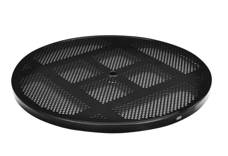 Global Industrial 46" Round Picnic Table, Perforated Metal (GLB - 262078) - SchoolOutlet