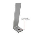 Global Industrial 8' Outdoor Steel Slat Park Bench, Backless, Gray (GLB - 262114GYKD) - SchoolOutlet