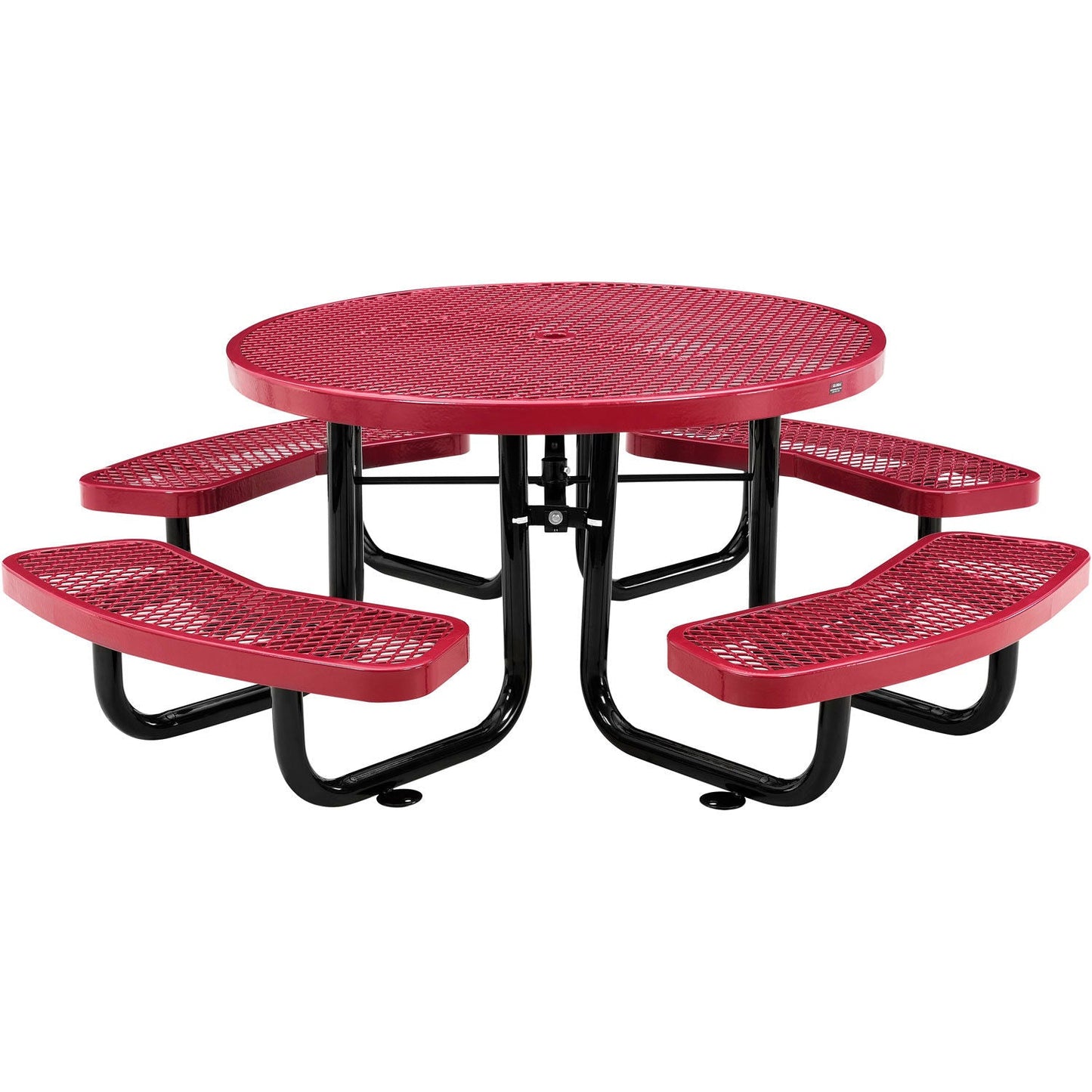 Global Industrial 46" Round Kids Picnic Table Expanded Metal (GLB - 277150K) - SchoolOutlet
