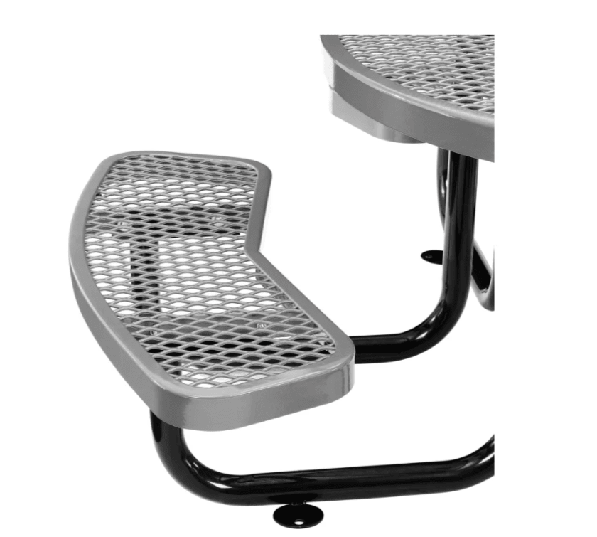 Global Industrial 46" Round Kids Picnic Table Expanded Metal (GLB - 277150K) - SchoolOutlet