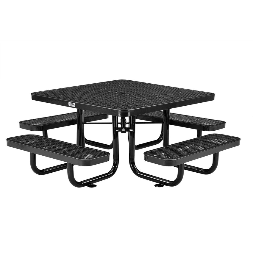 Global Industrial 46" Square Kids Picnic Table Expanded Metal (GLB - 277151K) - SchoolOutlet