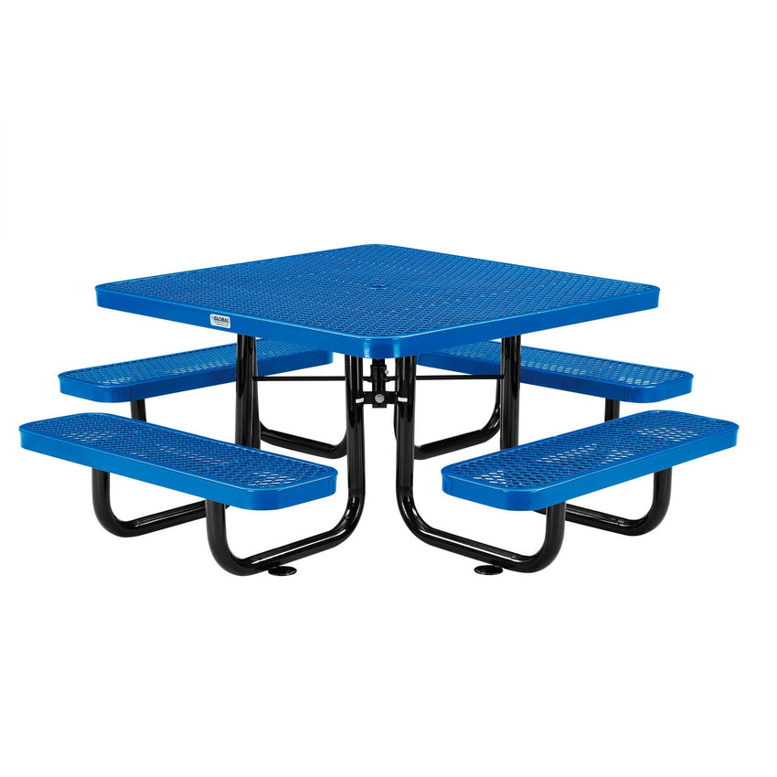 Global Industrial 46" Square Kids Picnic Table Expanded Metal (GLB - 277151K) - SchoolOutlet
