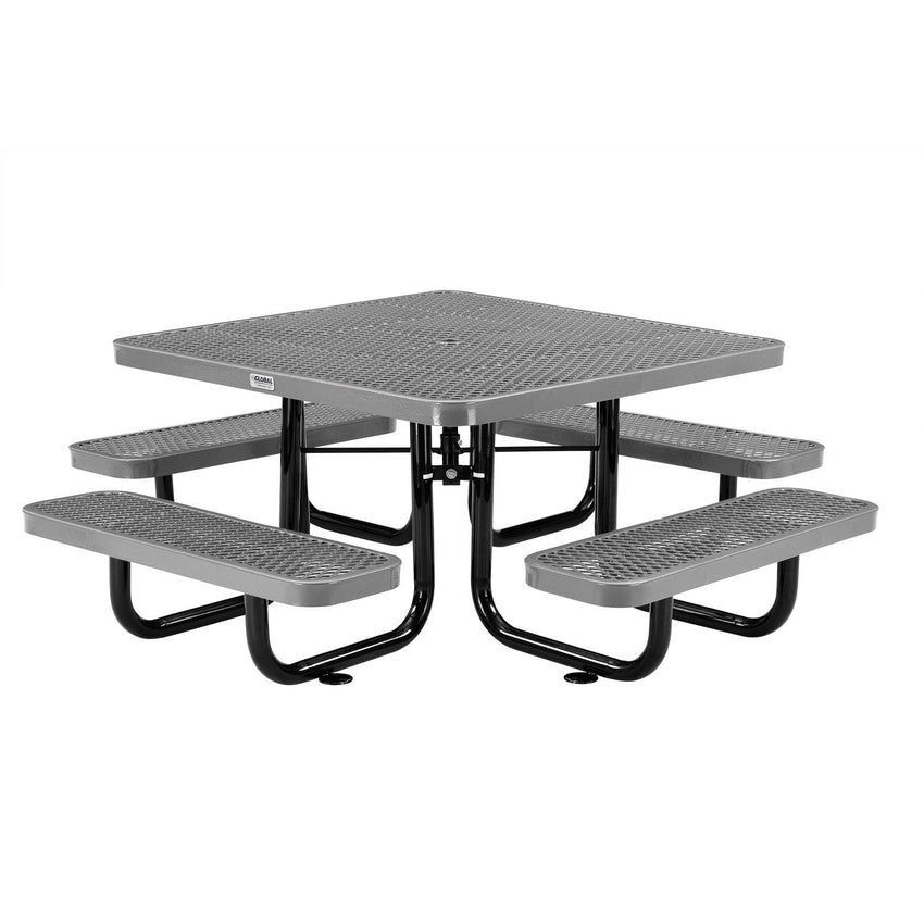 Global Industrial 46" Square Kids Picnic Table Expanded Metal (GLB - 277151K) - SchoolOutlet