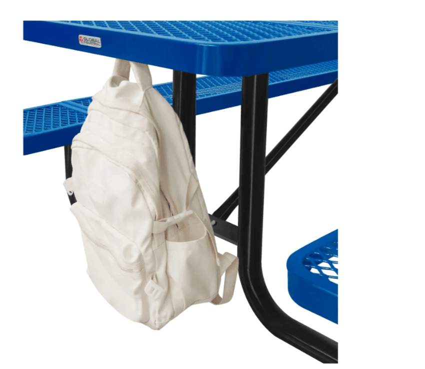 Global Industrial 46" Square Kids Picnic Table Expanded Metal (GLB - 277151K) - SchoolOutlet